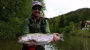Benjamin and Co Rainbow trout April 2017 S Slovenia fly fishing